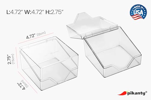 Pikanty American Sliced Cheese Holder | Airtight Storage Container for Fridge | Hinged Lid | Dishwasher Safe | Holds 24  - Additional View