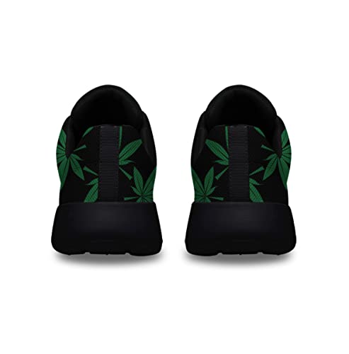 Sonzj-II Men Women Marijuana Shoes Fashion Pot Leaf 420 Weed Running Sneakers Cannabis Leaf Walking Tennis Shoes4