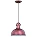 Vaxcel T0408 Franklin - One Light Outdoor Pendant, Brushed Copper Finish with Metal Shade