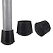 32 PCS 7/8 inch Round Chair Leg Tips Caps, CBTONE Anti-Slip Black Rubber Table Feet Covers Chair Leg Protectors