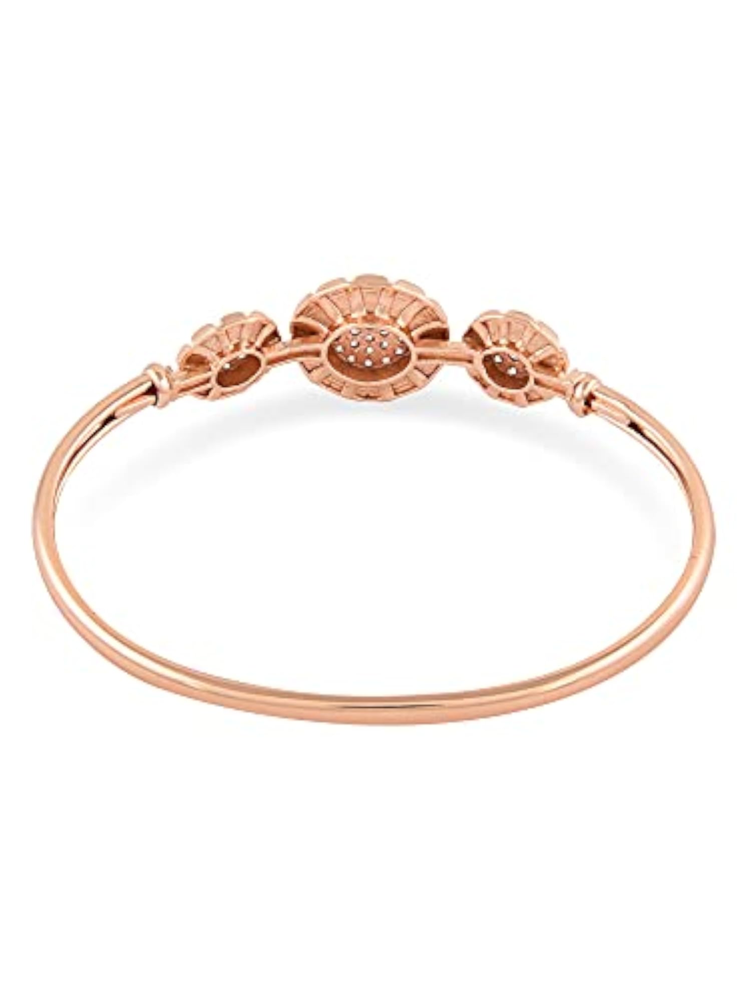 2 CZ Brass Kada Style Bracelet For Women