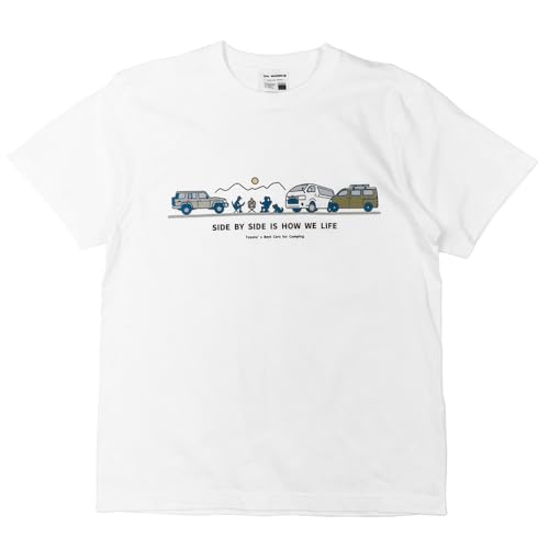 [CAMSHOP.JP] ����T�V���c 2401TY01-17 �g���^ �L�����v TOYOTA CARS CAMP�v�����gTEE (M, �z���C�g)