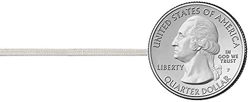 Savlano 925 Sterling Silver 2.5mm Herringbone Flat Snake Magic Chain Necklace for Women & Men with a Gift Box - Made in Italy3