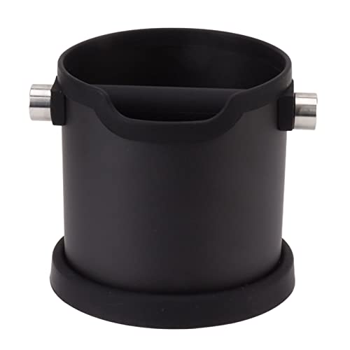 Coffee Knock Box, Waste Coffee Bucket, Stainless Steel Coffee Grounds Container Waste Bin Coffees Tools,With Removable Knock Bar and Non Slip,for Home Office