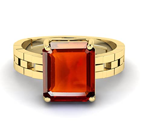 Bague hessonite réglable en laiton, le cadeau astrologique mixte idéal - 2