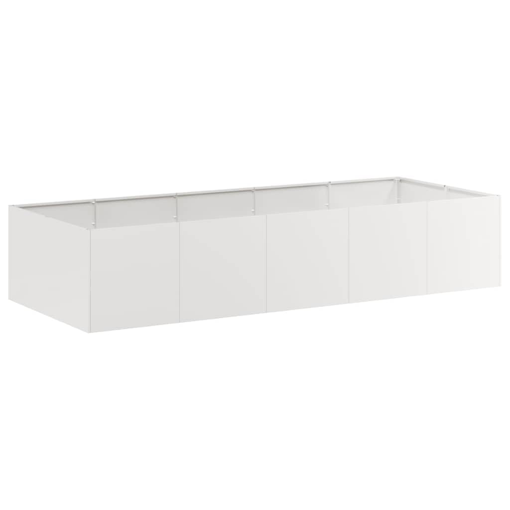 vidaXL Planter 200x80x40 cm Stainless Steel, plant pot, plant stand, raise bed, planter stand, plant tray, garden planter, outdoor planter, flower box