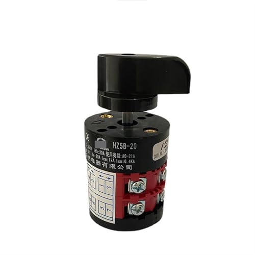 Interrupteur à came rotatif électrique haut de gamme avec contact argent durable 20A
