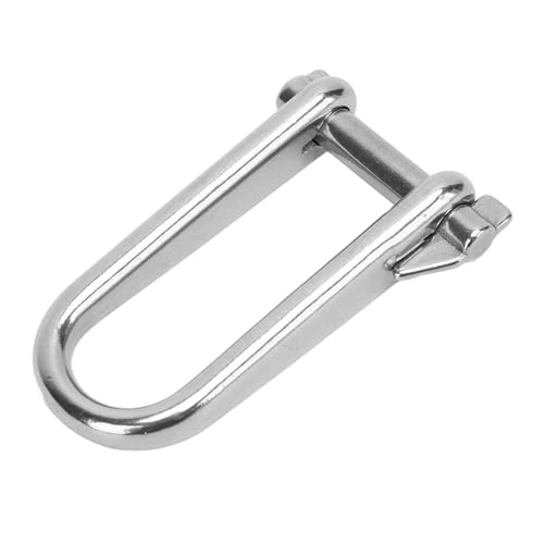 Manilha Em Forma de D de Aço Inoxidável, Manilha D de 8 Mm de Comprimento, Polimento Resistente para