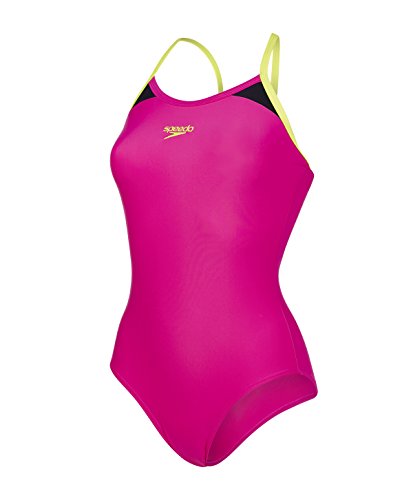 Speedo Womens Splice Thinstrap Racerback Swimsuit - 32