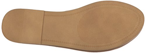 Steve Madden Women's Grace Flat Sandal, Cognac Leather, 8.5 M Us #TOP3
