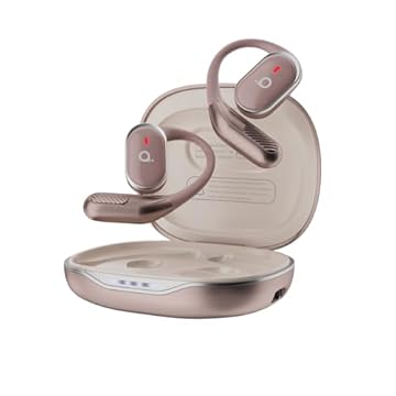 Fone De Ouvido Bluetooth Esportes, Basike T6, IPX5/OWS Fone de Ouvido Estéreo Hi-Fi, Suporta Chamadas de Voz, 60 Horas em Standby Para Corrida e Exercícios ao Ar Livre (Ouro Posa)