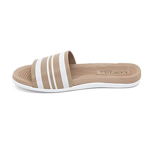 Chinelo Slide Feminino Beira Rio 8360.222 Bege