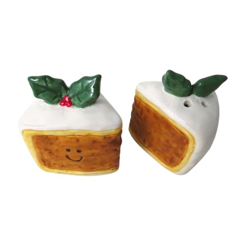 Giftware Trading Novedosas salero y pimentero para tartas de Navidad