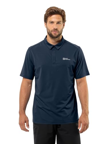 Jack Wolfskin Delgami Polo M Camiseta, Azul Noche Night Blue , L Para Hombre Jack Wolfskin Delgami Polo M Camiseta, Azul Noche Night Blue , L Para Hombre