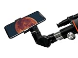 Levenhuk Kelvin Nova BASE 60/500 Fototeleskop, Teleskop do Smartfona Montaż Altazymutalny, Soczewka Barlowa 3x Regulowany Statyw Zdalny Spust Migawki Bluetooth w Zestawie, do Astrofotografii