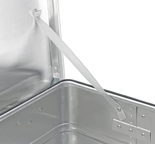 Enders Aluminiumbox VANCOUVER, Industriebox, Transportbox, Universalbox, Gummidichtung, stabil, robust, Staub- und Spritzwasserschutz, Werkzeugkiste, Campingbox, Handgriffe, B79 x T58,5 x H60 cm #1351