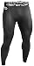 Defender Men's Compression Baselayer Pants Legging Shorts Tights Basketball, 710-blackblack, Large