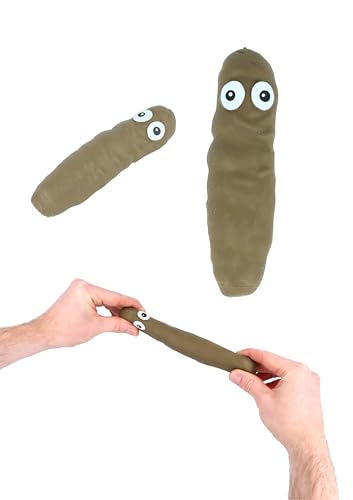 Henbrandt 1x Stretchy Poo Sensory Toy 14cm | 5.5” Fake Poop Squishy Poo Novelty Party Bag Favours Stocking Fillers Funny Fidget Toys Stress Relief and Anxiety Relief for Children and Adults