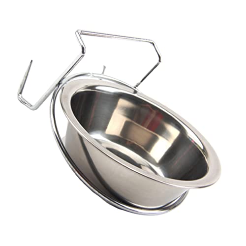 Angoily 2stücke Hängende Edelstahl-napf Für Haustiere Wassernapf Futternapf Für Hunde Und Katzen s Praktisches Futter Und Wasserbehälter Für Reisen Und Zuhause