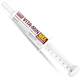 Jeffers Vita-Min Gel for Livestock & Horses – Multivitamin & Mineral Supplement with Selenium, Zinc, Potassium & Turmeric – Easy Oral Gel for Cattle, Goats, Sheep & Pig – 30 cc (1 oz) Tube