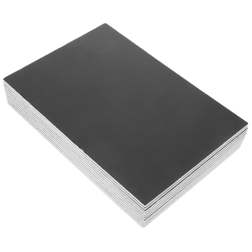 DECHOUS 10個 黒色 厚手フォームコアボード 耐衝撃性発泡スチボード 工作用広告展示用ポスター板 模型製作用