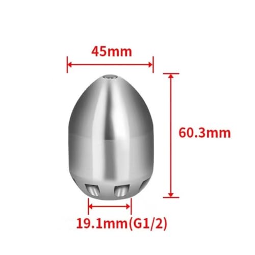 Boquilla para limpiar tubos atascados con rosca 1/2" alta presión Style C 70L 5