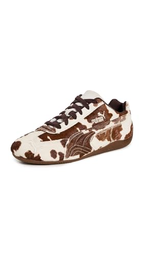 PUMA Womens Speedcat Cow Print Lace Up Sneakers Shoes Casual - Brown - Size 6.5 M