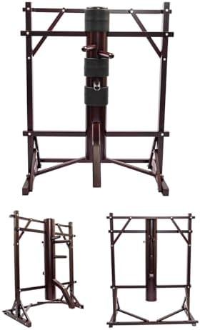 Wing Chun Wooden Dummy Man Pile - Solid Wood Martial Arts Training Equipment for Kung Fu Lovers, Manual Assembly, Multi-Sports