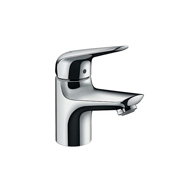 hansgrohe Waschtischarmatur Novus, Wasserhahn Bad mit Auslauf Höhe 70 mm, mit Push-Open Ablaufgarnitur, Badarmatur…