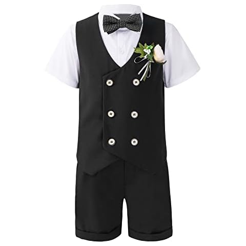 IEFIEL Traje de Ceremonia para Bebe Niño 3 Piezas Cover