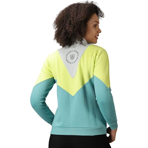 Image of DOMIN8 Women's Quilted Hooded Sweat Shirt with Kangaroo Pockets. (S) Grey