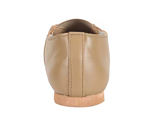 Linodes Women's Leather Upper Jazz Shoe Slip-on with Elastic Top Piece3