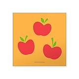 CafePress MLP Applejack Cutie Mark Square Sticker 3 X 3 Square Bumper Sticker Car Decal