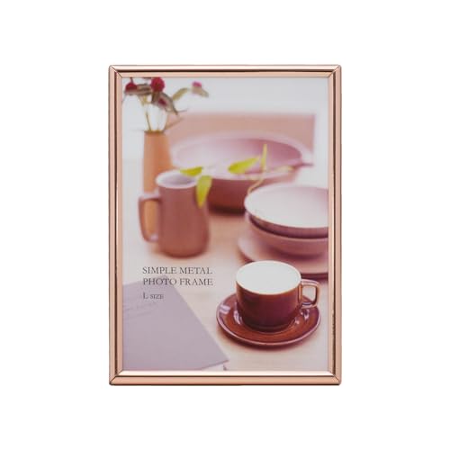Amazon.co.jp: FUJICOLOR フォトスタンド 1203L メタル Lサイズ ピンク