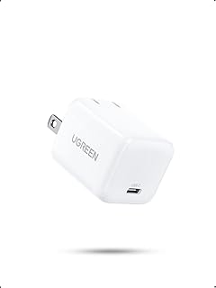 UGREEN AceCube 30W USB-C Power Adapter, USB C Charger GaN Charger, PD PPS Fast Charger Block Compatible with iPhone 15/14/13/12, Galaxy S23/22/21, Pixel 7/7 Pro, iPad, MacBook Air