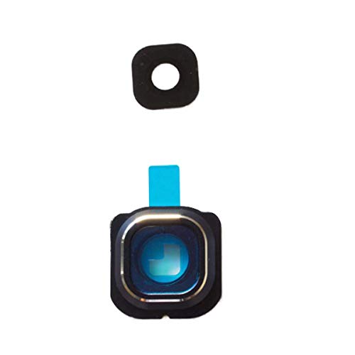 Lente Lente con el Marco Compatible con Cámara (atrás) Compatible con Samsung Galaxy S6, Alle Farben:Negro
