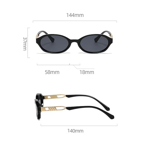 laureles Vintage Oval Sunglasses Women Fashion Small Frame Round Sun Glasses for Men Punk Shades Travel L183