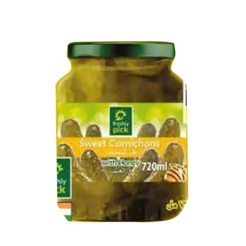 Freshly Pick Sweet Cornichons with Honey 720 ml