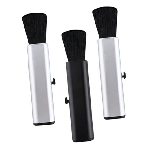 Toddmomy 3PCS Foldable Telescopic Guitar Brush Dust Removal Tools for Guzheng Ukulele and Piano Lightweight and Easy to Use with Soft Bristles for Musicians