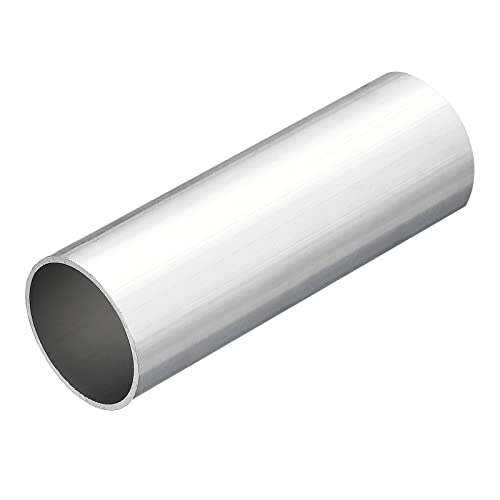 sourcing map 6063 Aluminium Rundrohr 32mm Innendurchmesser Alurohr 35mm Außendurchmesser Aluprofil Metallrohr 100mm Länge Aluminium Rohr für Industriebau Bastelprojekte Heimdekoration