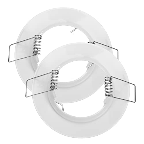 NULYLU 6 Led Trims Recessed Trim Covers Gu10 Recessed Light Covers for Kitchen Dining Bedroom Hallway