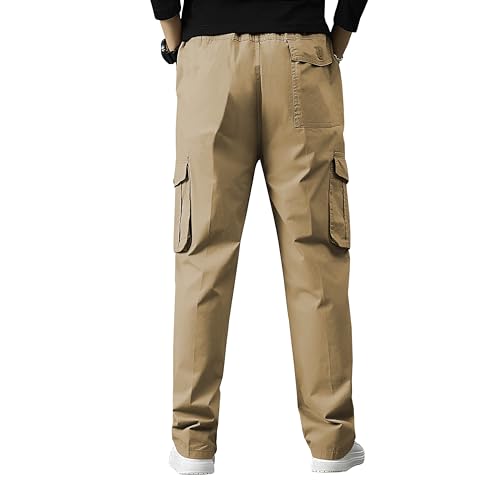 Image of Reoutlook Men's Cargo Pants - Comfortable, Durable, Multi-Pocket Tactical Work Pants for Outdoor, Hiking, & Everyday Wear