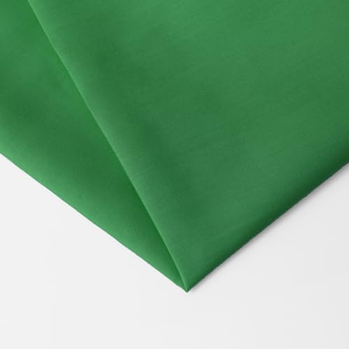 JOSNAAN Cotton Polyester Fabric by The Yard, 57" Wide Broadcloth Soft Lightweight & Breathable Material for Lining, Sewing, DIY(Green, 1 Yard) - 2