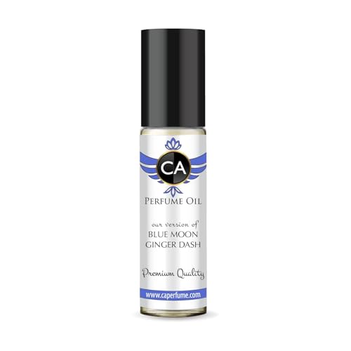 CA Perfume Impression of Blue Moon Ginger Dash Unisex Fragrance Oil a fragrance Scent Long Lasting Perfumes for Women &amp; Men Travel Size TSA Ready Mini Parfum Body Oil Roll-on 0.33 Fl Oz 10ml