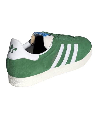 Image of adidas Gazelle Men's Sneakers, Preloved Green /Cloud White /Core White, Size 4.5