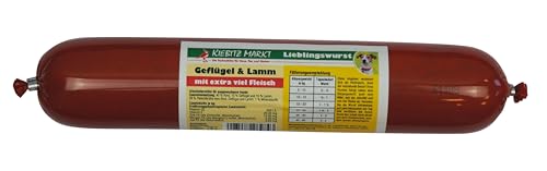 Kiebitzmarkt Lieblingswurst Rind & Geflügel Hundefutter Nassfutter (400 g)