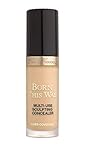  TOO FACED Born This Way - Corrector multiusos para esculpir (15 ml), color beige dorado