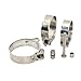 10Pcs 304 Stainless Steel Powerful Hose Pipe Tube Clamps Exhaust Air Water Pipes Sealing Powerful Strength Repair Tool(104-112mm 10PCS)