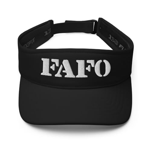 RIVEMUG NG FAFO Fuck Around and Find Out Adjustable Visor Black