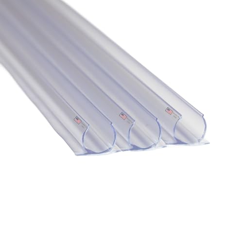 Novelty Lights 5 Pack 3/8in Rope Light Track, 3 Feet Clear PVC Mounting Channels for Indoor or Outdoor Rope Lights, UV Treated, 360 Degree Lighting
